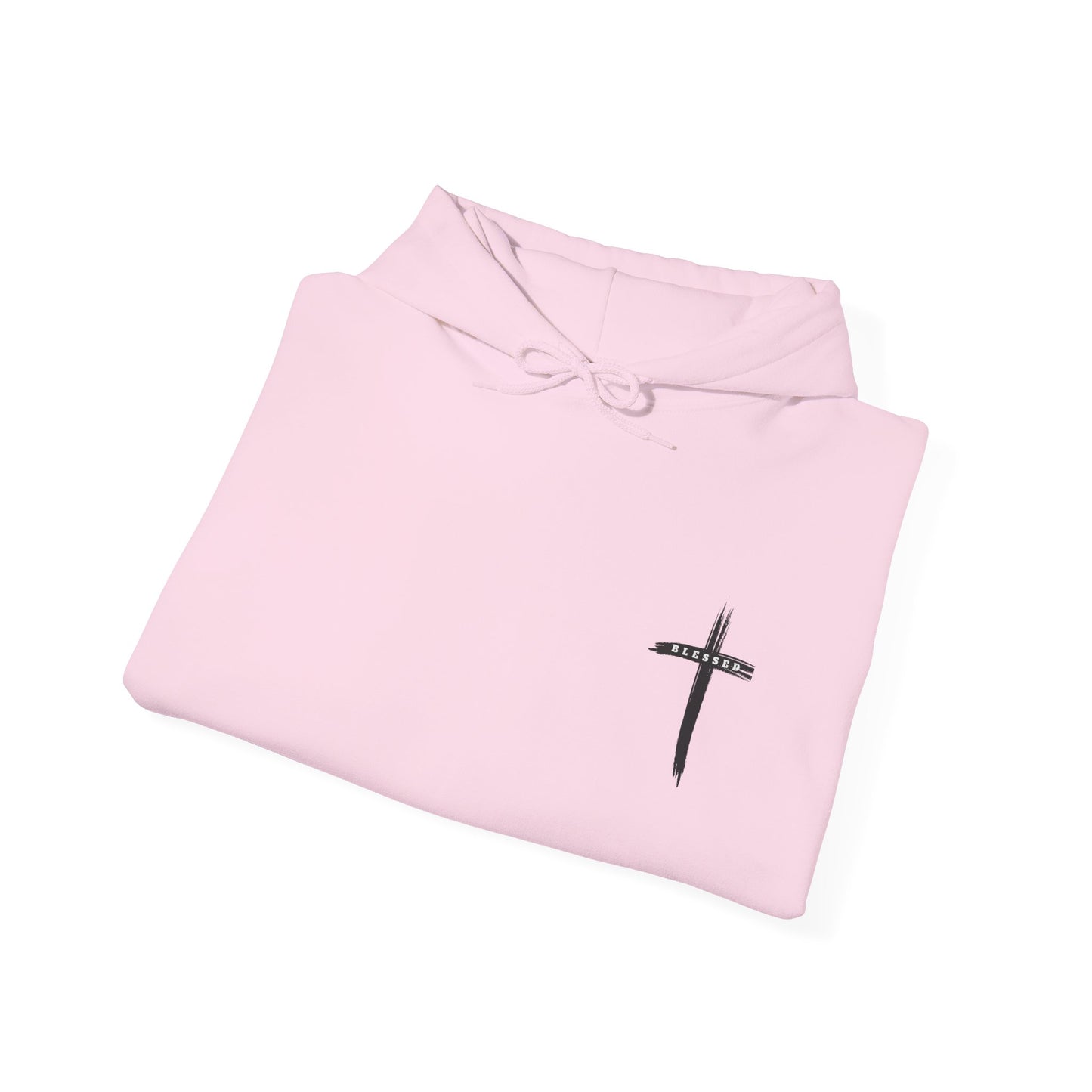 Child of God Hoodie — Heart Graphic & Cross Faith Pullover