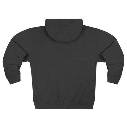 Cross Chest Zip Hoodie — Minimal Christian Faith Pullover