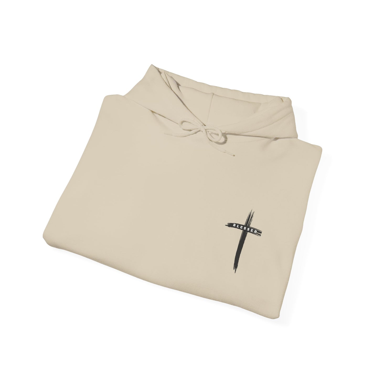Child of God Hoodie — Heart Graphic & Cross Faith Pullover