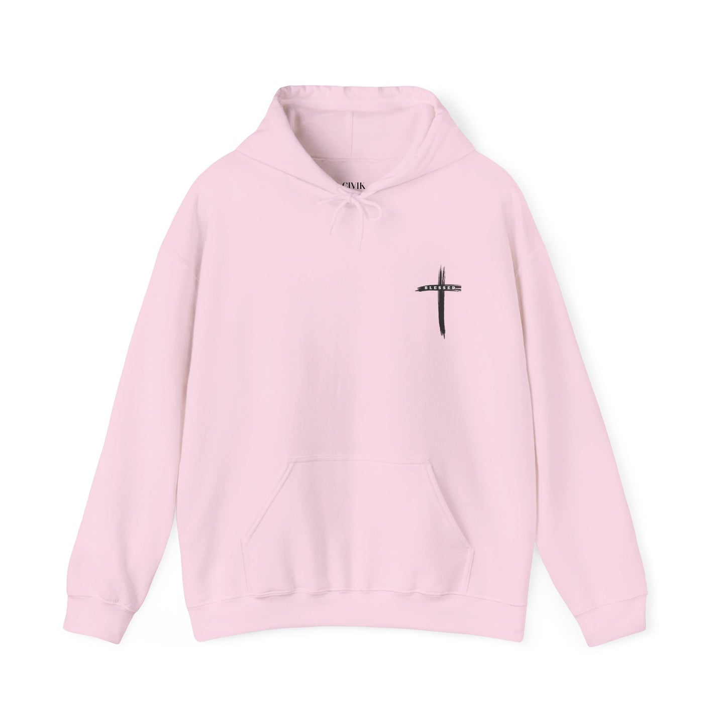 Child of God Hoodie — Heart Graphic & Cross Faith Pullover
