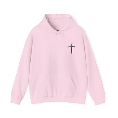 Child of God Hoodie — Heart Graphic & Cross Faith Pullover