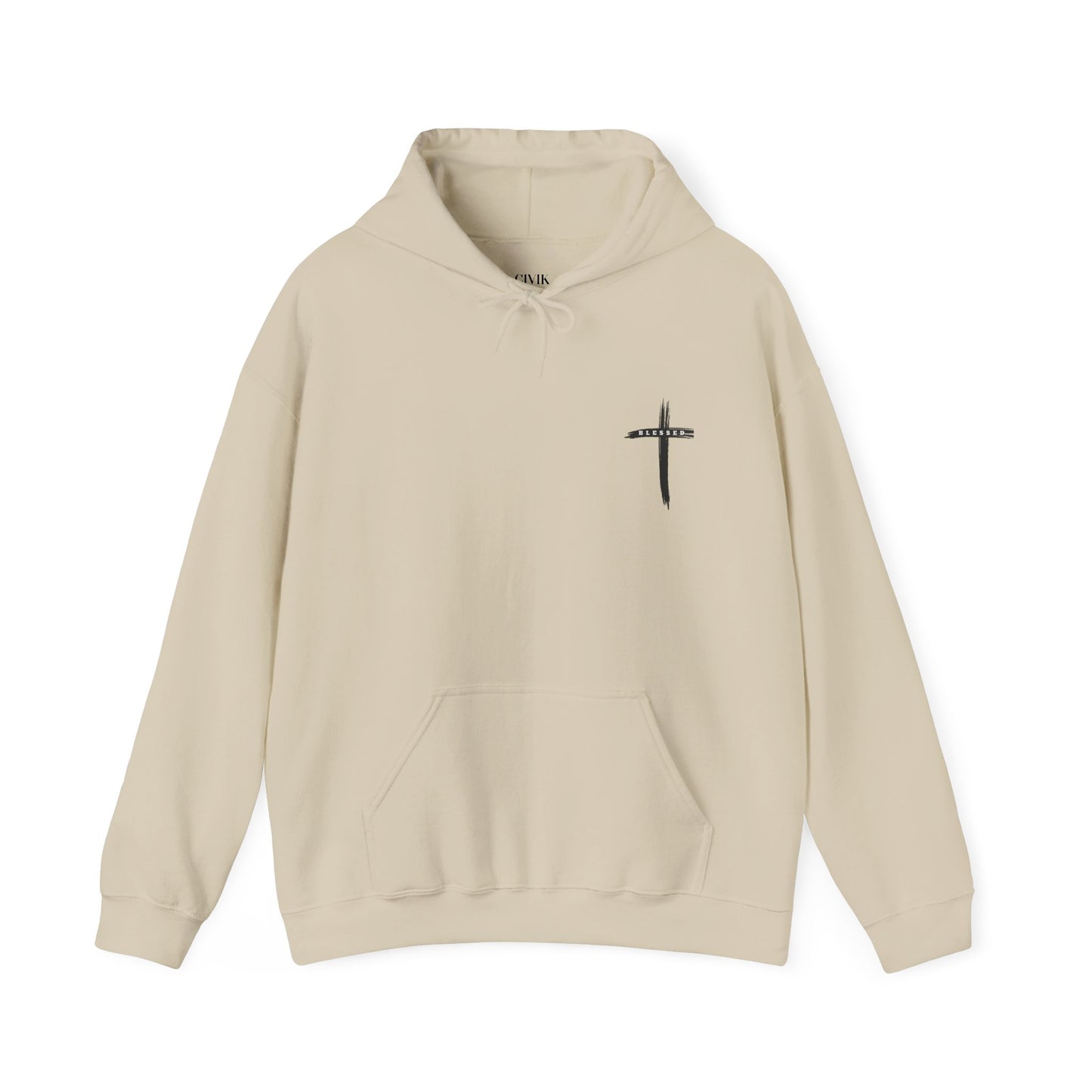 Child of God Hoodie — Heart Graphic & Cross Faith Pullover