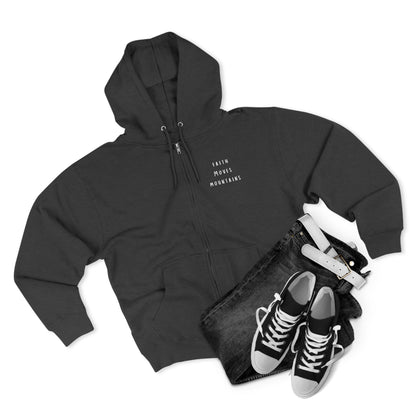 Mountain Faith Zip Hoodie — "I Am With You Always" Matthew 28:20 Prayer Hoodie