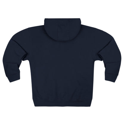 Cross Chest Zip Hoodie — Minimal Christian Faith Pullover