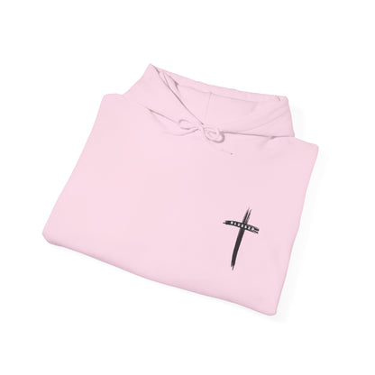 Child of God Hoodie — Heart Graphic & Cross Faith Pullover