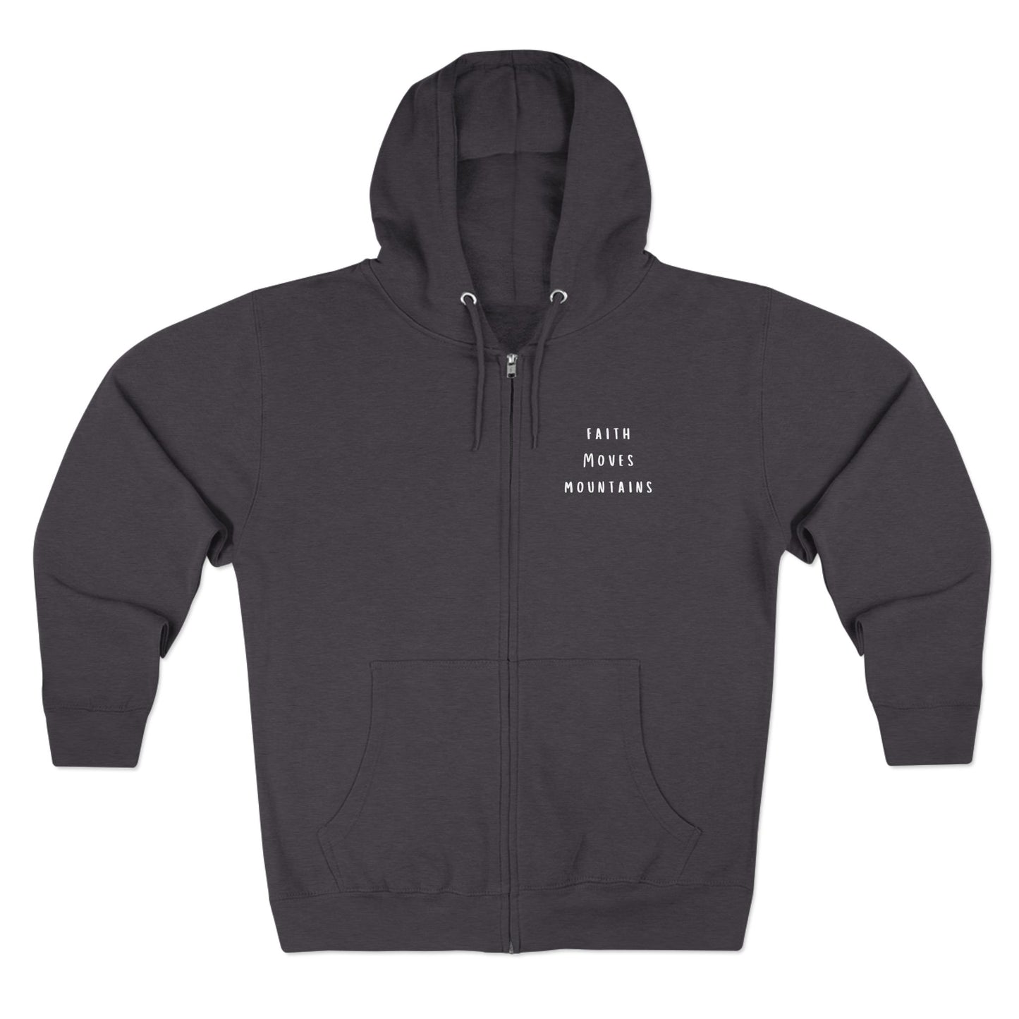 Mountain Faith Zip Hoodie — "I Am With You Always" Matthew 28:20 Prayer Hoodie