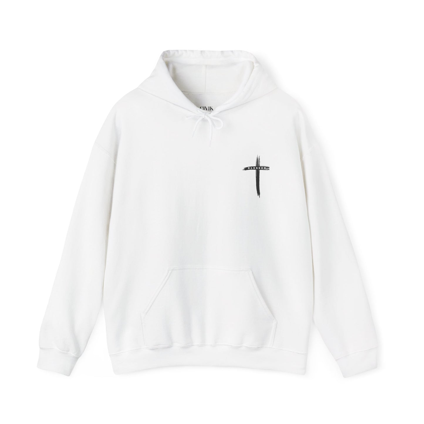 Child of God Hoodie — Heart Graphic & Cross Faith Pullover